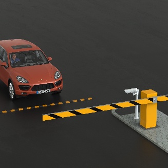 Парковка зі шлагбаумом у ANPR сценарії